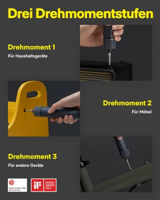 HOTO Elektrische Schroevendraaier Magnetisch 25 Bits LED USB-C 1500mAh — miniatuur 3