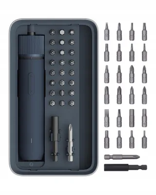 HOTO Elektrische Schroevendraaier Magnetisch 25 Bits LED USB-C 1500mAh — miniatuur 1