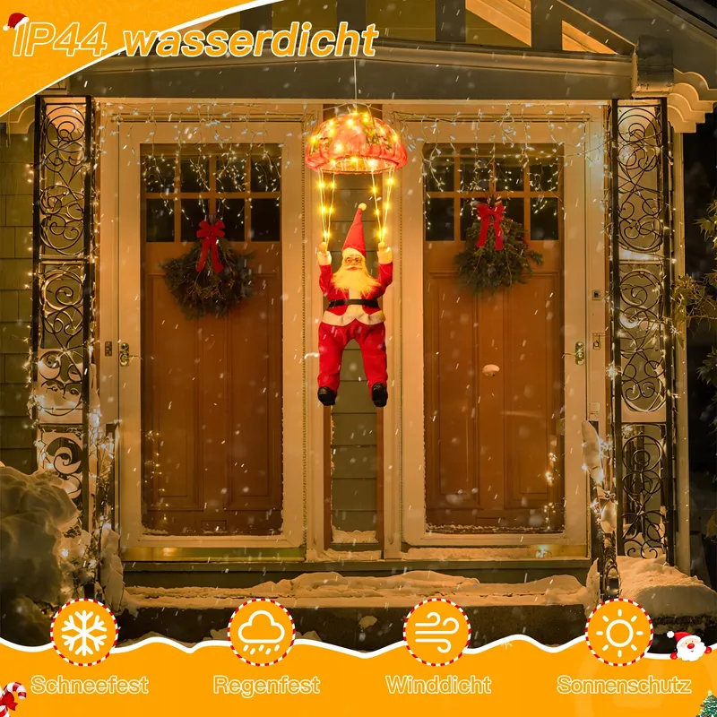 OLLNY Kerstverlichting 120 LED 8 Modi Timer Warm Wit Buiten — foto 4