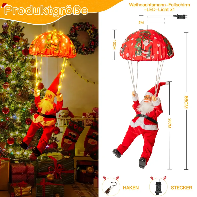 OLLNY Kerstverlichting 120 LED 8 Modi Timer Warm Wit Buiten — foto 6