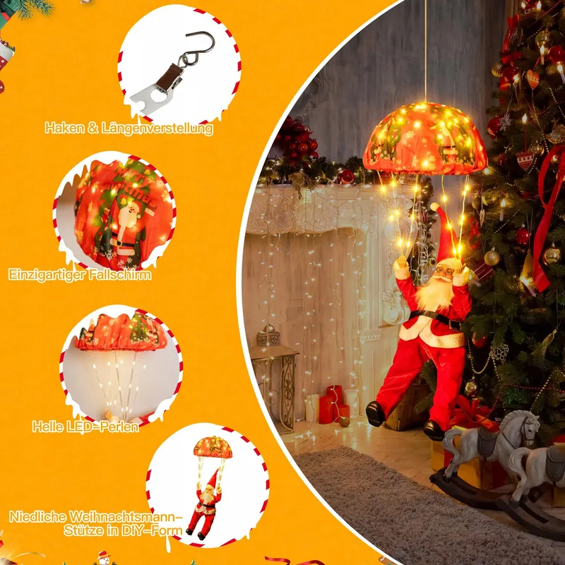 OLLNY Kerstverlichting 120 LED 8 Modi Timer Warm Wit Buiten — foto 5