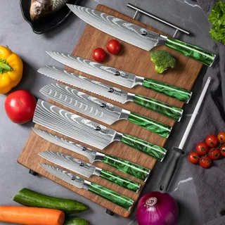 DFITO Messenset 9-delig Carbon Staal Nylon Rolstas — miniatuur 8