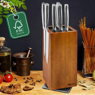 FIMATEN Houten Magnetisch Messenblok 360 Draaibaar