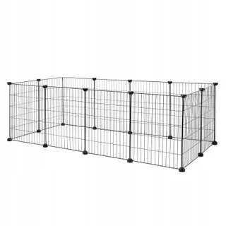 LIONTO Konijnenren Metaal 144x74x46cm Makkelijk Schoon te Maken