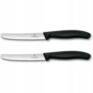 VICTORINOX Swiss Classic Ontbijtmessenset 2-delig Zwart Handvat