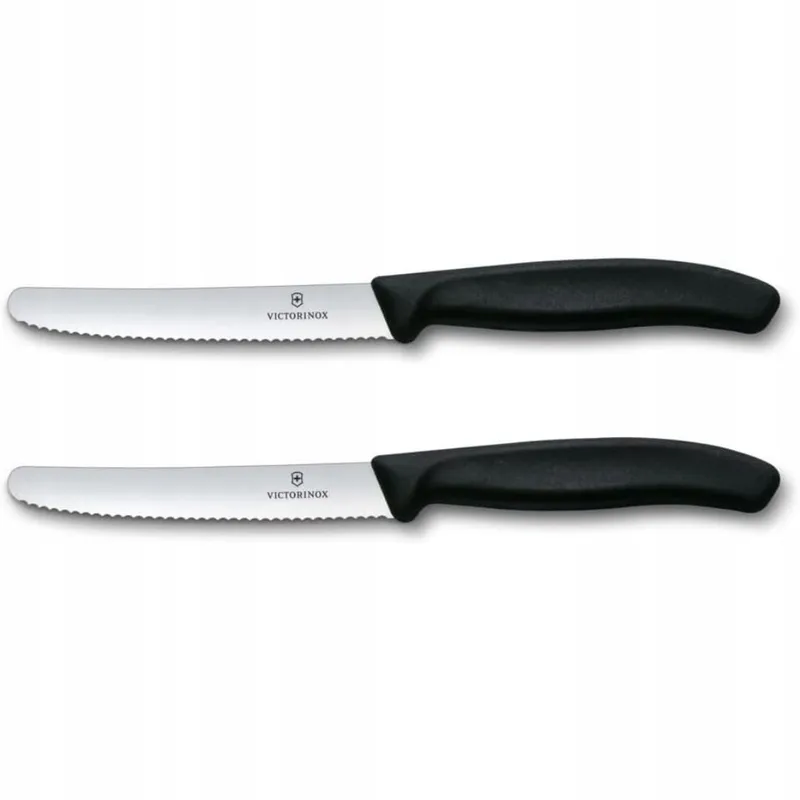 VICTORINOX Swiss Classic Ontbijtmessenset 2-delig Zwart Handvat — foto 1