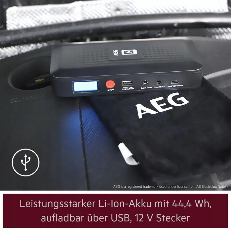 AEG Jumpstarter JS15 Powerbank Auto LED Lamp 400A1500A Zwart — foto 6