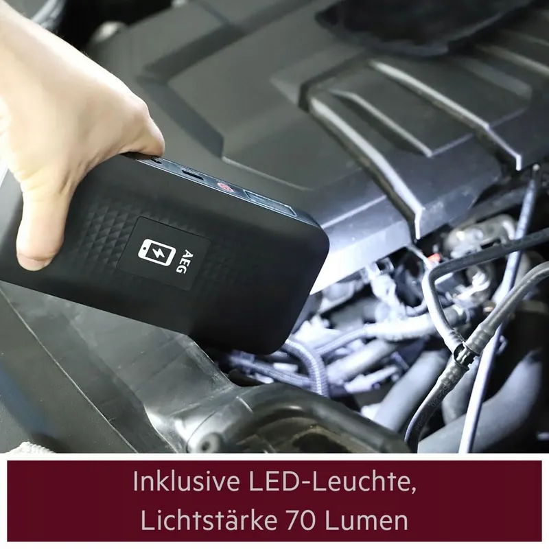 AEG Jumpstarter JS15 Powerbank Auto LED Lamp 400A1500A Zwart — foto 7