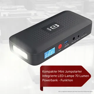 AEG Jumpstarter JS15 Powerbank Auto LED Lamp 400A1500A Zwart — miniatuur 2