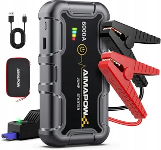 AIMAPOW Jumpstarter 8000A 12V Benzine Diesel LED SUV Motorfiets