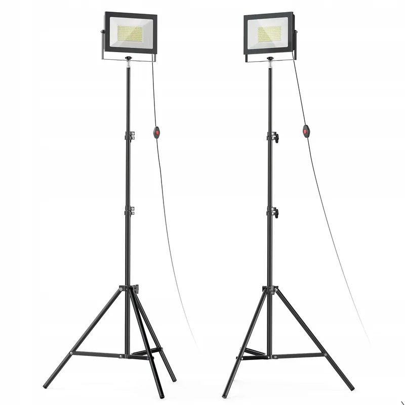 LIVOWALNY 2x LED Schijnwerper Statief 100W 11000 Lumen IP65 — foto 1