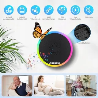 AIGOSTAR Draadloze Deurbel RGB IP55 Waterdicht 150m 60 Melodieën — miniatuur 2