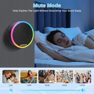 AIGOSTAR Draadloze Deurbel RGB IP55 Waterdicht 150m 60 Melodieën — miniatuur 5