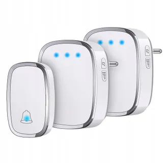 YYQ Draadloze Deurbel Waterdicht IP44 Bereik 300m LED 36 Melodieën — miniatuur 1