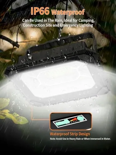 SOLAR LED Werklamp 120W 32000LM 24000mAh USB Camping — foto 5