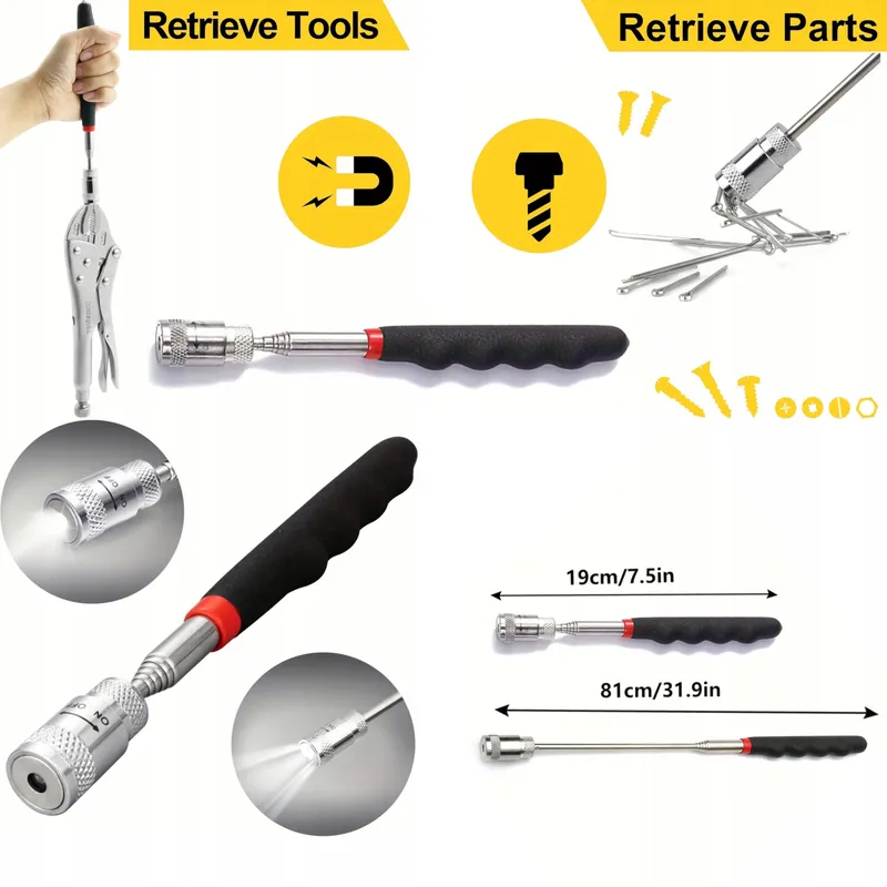BAIYX Mini Schroevendraaier LED 124-in-1 Reparatiegereedschapsset — foto 6
