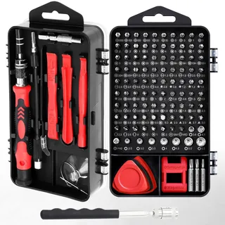 BAIYX Mini Schroevendraaier LED 124-in-1 Reparatiegereedschapsset — miniatuur 1