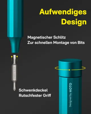HOTO Precisie Schroevendraaierset 24-in-1 Magnetisch Telefoon Laptop — miniatuur 5