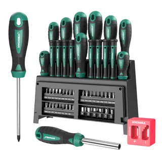 HYCHIKA Schroevendraaierset 51-delig Kruiskop Plat Precisie DIY — miniatuur 1