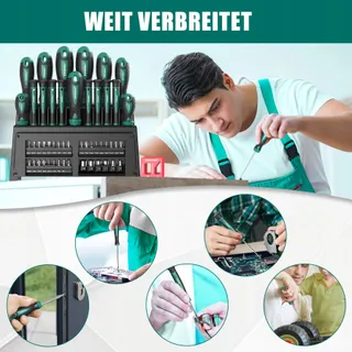 HYCHIKA Schroevendraaierset 51-delig Kruiskop Plat Precisie DIY — miniatuur 8