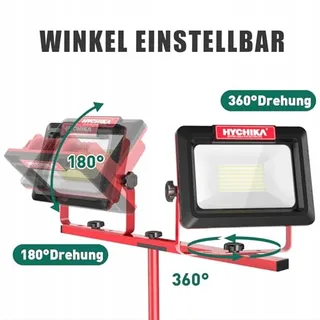 HYCHIKA LED Schijnwerper 2x60W 2x7000lm 175m 360 3m Kabel — miniatuur 3