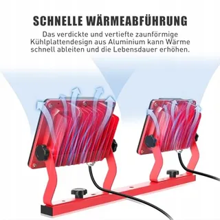HYCHIKA LED Schijnwerper 2x60W 2x7000lm 175m 360 3m Kabel — miniatuur 4