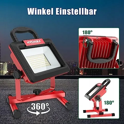 HYCHIKA LED Schijnwerper 100W 12000LM 6500K Draaibaar IP65 — foto 5