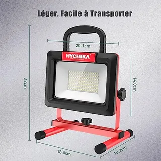 HYCHIKA LED Schijnwerper 100W 12000LM 6500K Draaibaar IP65 — miniatuur 6