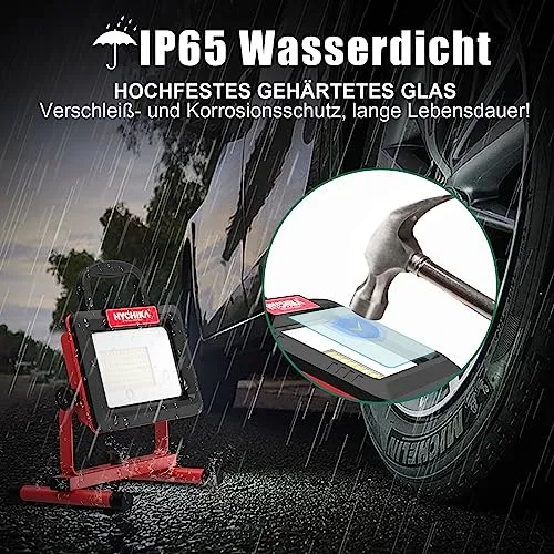 HYCHIKA LED Schijnwerper 100W 12000LM 6500K Draaibaar IP65 — foto 4