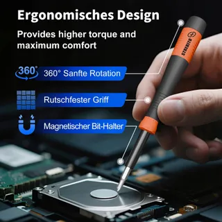 STREBITO Precisie Schroevendraaierset 64-delig Elektronica — miniatuur 3