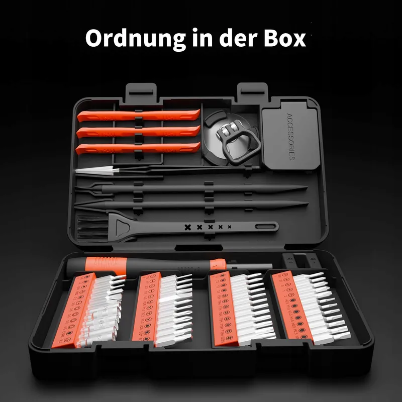 STREBITO Precisie Schroevendraaierset 64-delig Elektronica — foto 6