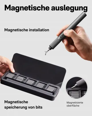 HOTO Precisie Schroevendraaierset Magnetisch Mini Elektrisch — miniatuur 6
