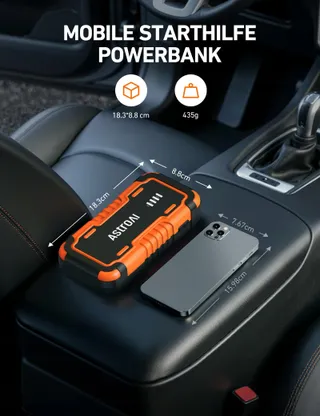 ASTROAI P10 Starthulp Powerbank 3000A Auto Benzine Diesel LED — miniatuur 8