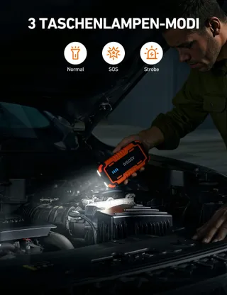 ASTROAI P10 Starthulp Powerbank 3000A Auto Benzine Diesel LED — miniatuur 7