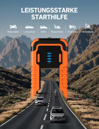 ASTROAI P10 Starthulp Powerbank 3000A Auto Benzine Diesel LED — miniatuur 4