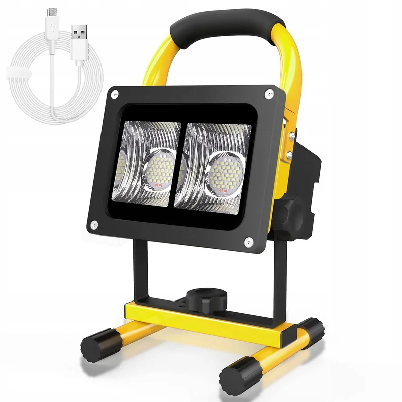 T-SUN 40W LED Schijnwerper Accu Draagbaar IP65 Waterdicht Camping — foto 1