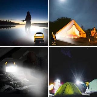T-SUN 40W LED Schijnwerper Accu Draagbaar IP65 Waterdicht Camping — miniatuur 7