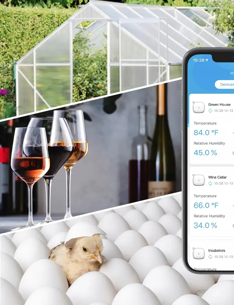 GOVEE Thermometer Hygrometer WiFi Binnen App Broeikas Wijnkelder — foto 7