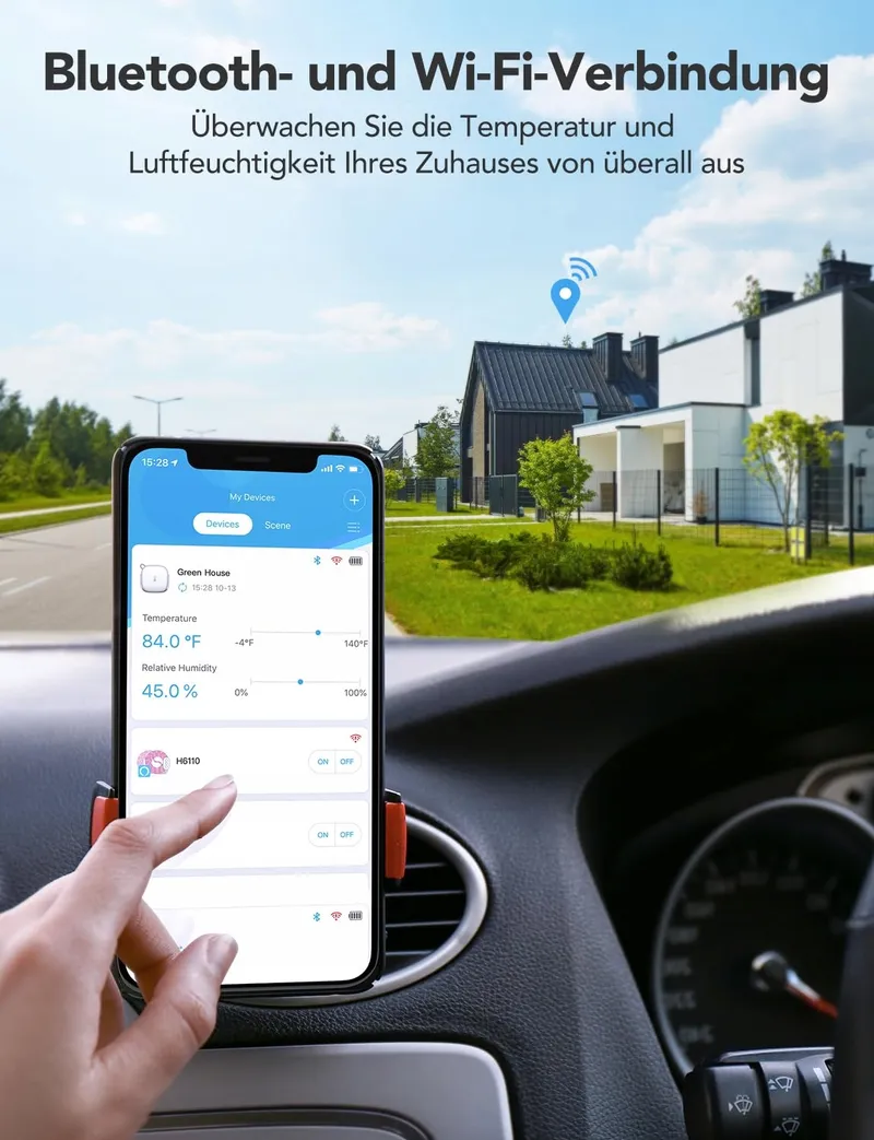GOVEE Thermometer Hygrometer WiFi Binnen App Broeikas Wijnkelder — foto 3