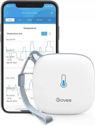 GOVEE Thermometer Hygrometer WiFi Binnen App Broeikas Wijnkelder