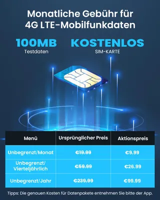 IEGEEK Camera Buiten 4G LTE 2K Solar SIM PIR 350° Audio — miniatuur 5