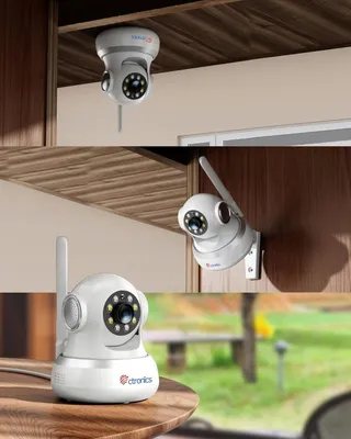 CTRONICS 4G LTE Binnencamera 360° PTZ Bewegingsdetectie SIM — miniatuur 11