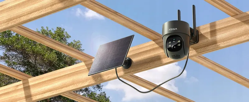 XEGA 4G LTE Solar Beveiligingscamera Buiten 2K 3MP PTZ SIM — foto 14