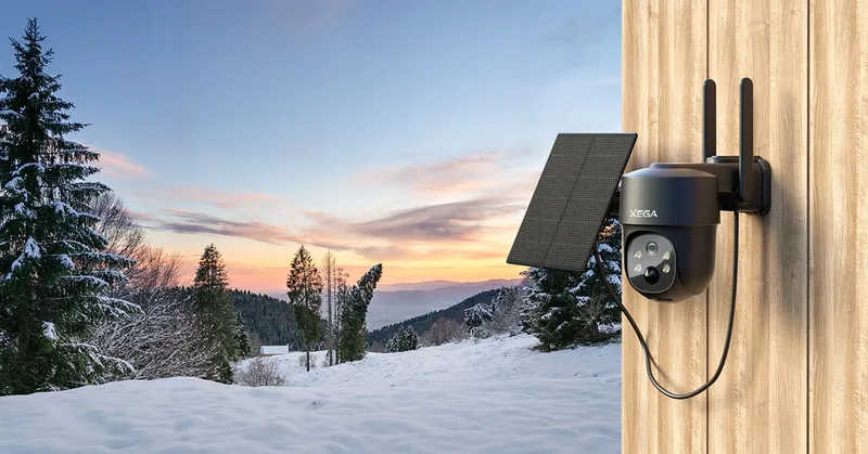 XEGA 4G LTE Solar Beveiligingscamera Buiten 2K 3MP PTZ SIM — foto 16