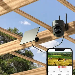 XEGA 4G LTE Solar Beveiligingscamera Buiten 2K 3MP PTZ SIM — miniatuur 10