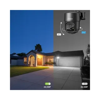 XEGA 4G LTE Solar Beveiligingscamera Buiten 2K 3MP PTZ SIM — miniatuur 8