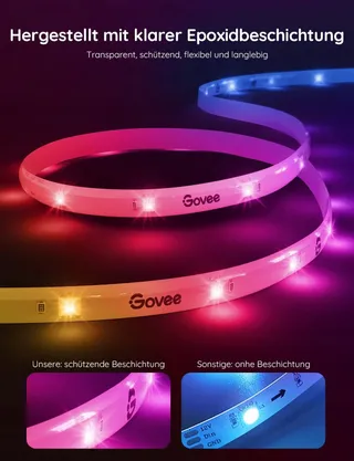 GOVEE RGBIC Pro LED Strip 10m Alexa Google App — miniatuur 4