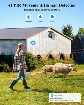 XEGA Bewakingscamera 4G LTE 12X Zoom 2K PTZ Dual-Lens Solar — miniatuur 5