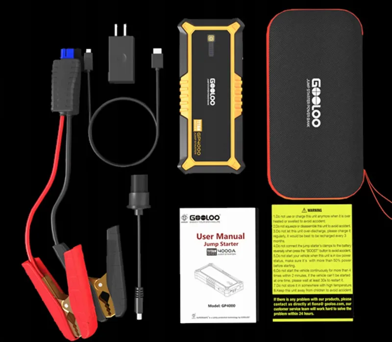 GOOLOO GP4000 Powerbank 4000A 12V Benzine en Diesel — foto 10