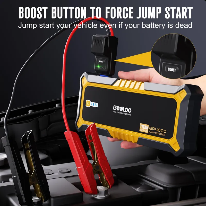 GOOLOO GP4000 Powerbank 4000A 12V Benzine en Diesel — foto 5